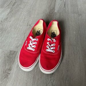 COPY - Red Canvas Vans